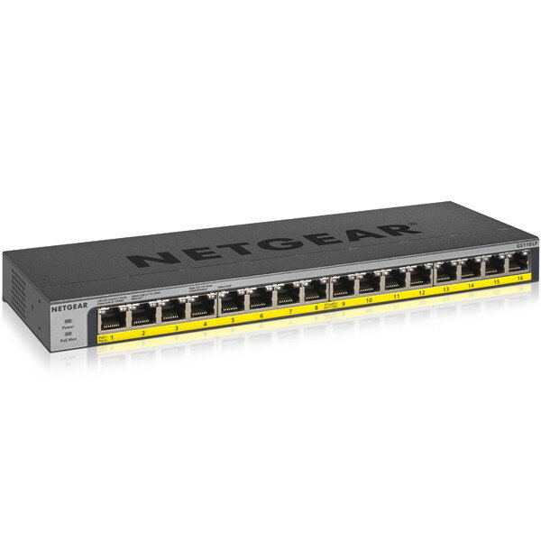 GS116LP-100AJS NETGEAR [GS116LP ギガ16ポート PoE+(76W)対応 アンマネージスイッチ]