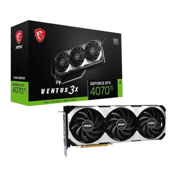 MSI エムエスアイ GeForce RTX 4070 Ti VENTUS 3X 12G OC PCI Express対応グラフィックボード