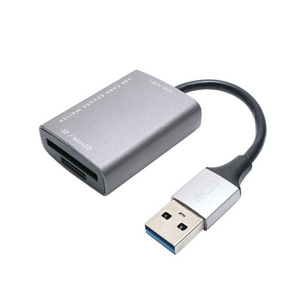 USR-ASD1/DS ミヨシ SD microSDカードリーダ ライタ USB-A ダークシルバー メーカー直送