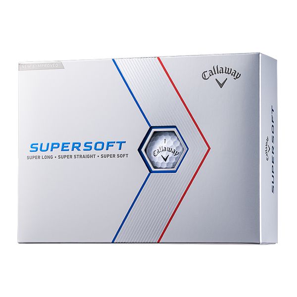  SUPERSOFT(スーパーソフト) ゴルフボール 2023年モデル ホワイトグロシー 1ダース(12個入り) キャロウェイ 