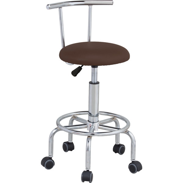 らくらく昇降式回転チェア ブラウン(0414240) ファミリー・ライフ メーカー直送