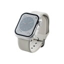 AW-22BFCGOCCR ELECOM Apple Watch 41mm用フルカバーケース プレミアムゴリラガラス セラミックコート アップルウォッチ 41mm フルカバー セラミックコート ゴリラガラス 表面硬度10H超 耐衝撃 側面光沢 クリア(2)
