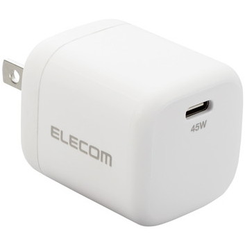 MPA-ACCP29WH ELECOM ホワイト USB Type-C 充電器 PD 対応 45W タイプC ×1 GaN 小型 軽量 ACアダプター コンセント MPA-ACCP29WH ELECOM ホワイト USB Type-C 充電器 PD 対応 45W タイプC ×1 GaN 小型 軽量 ACアダプター コンセント
