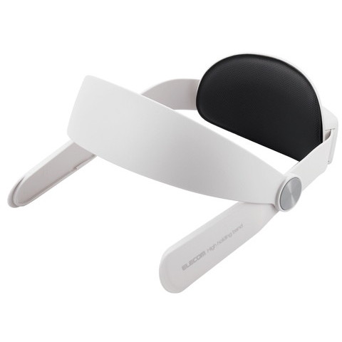VR-Q2HB01WH ELECOM ホワイト Oculus Meta Quest 2 ヘッドバンド ストラップ ハードタイプ アクセサリー VRゴーグル