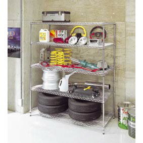 スチールラック スチールシェルフ メタルラック 5段 MR-1518DJ ≪幅150×奥行61×高さ178.5cm≫ メタルシェルフ 収納棚 ワイヤーラック ワイヤーシェルフ ラック 収納 シェルフ アイリスオーヤマ