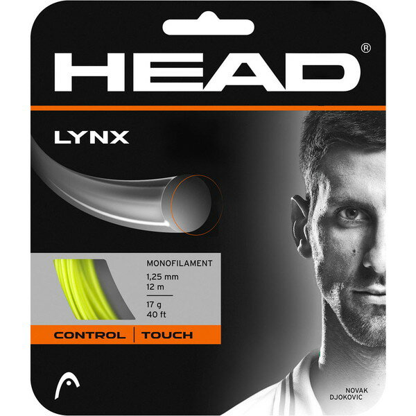 HEAD (ヘッド) 硬式テニス用 ガット LYNX イエロー 1.25mm 281784 YW