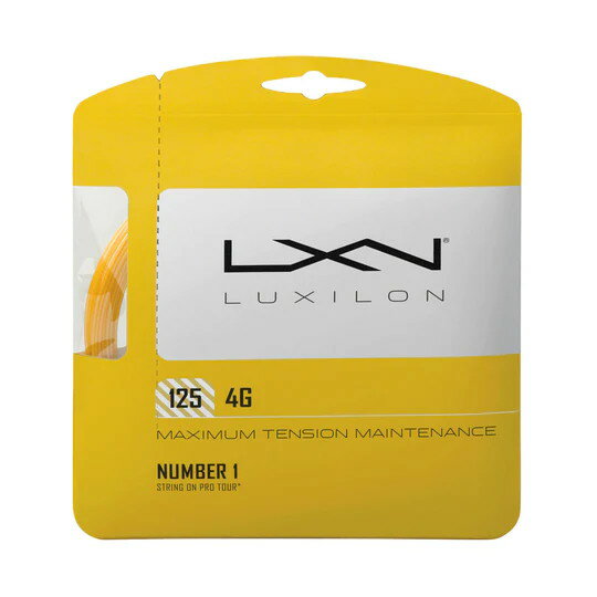 ルキシロン 硬式テニス用 ガット 4G 125 SET 1.25mm WRZ997110 LUXILON