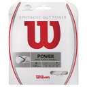 硬式テニス用 ガット SYNTHETIC GUT POWER16 ナチュラル 1.30mm WRZ945100 ウィルソン