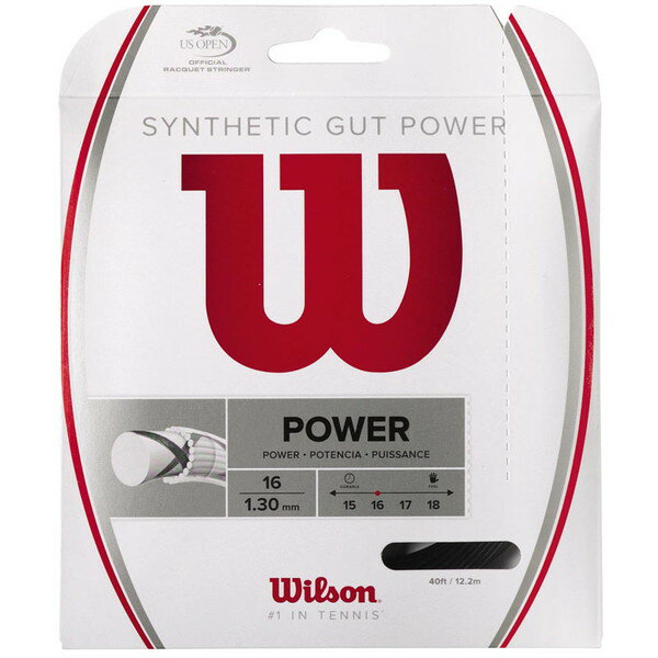 �ż��ƥ˥��� ���å� SYNTHETIC GUT POWER16 �֥�å� 1.30mm WRZ945200 �����륽��