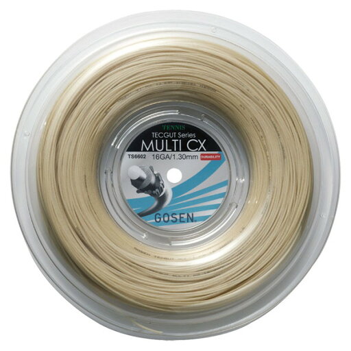 ゴーセン 硬式テニス用 ガット テックガット マルチCX16 ナチュラル 240mロール 1.30mm TS6602NA GOSEN ゴーセン 硬式テニス用 ガット テックガット マルチCX16 ナチュラル 240mロール 1.30mm TS6602NA GOSEN