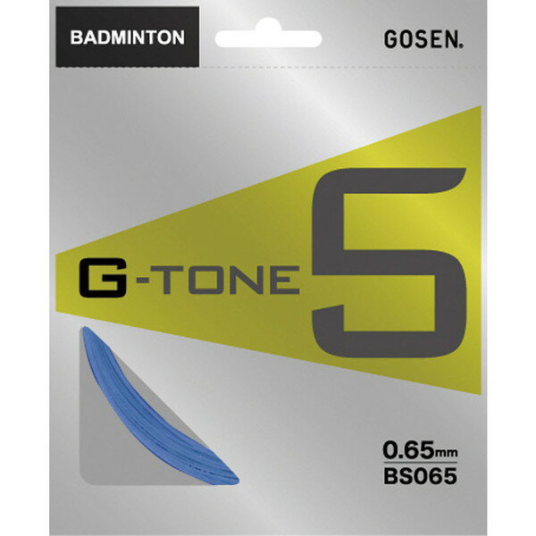 ゴーセン バドミントン用 ガット ジー・トーン 5 G-TONE 5 ライトブルー 0.65mm BS065LB GOSEN