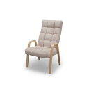 WAC-L ベージュ アイリスオーヤマ ウッドアームチェア メーカー直送