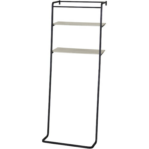 TSLR-695 ブラック／アッシュグレー アイリスオーヤマ 立てかけスタイルランドリーラック メーカー直送