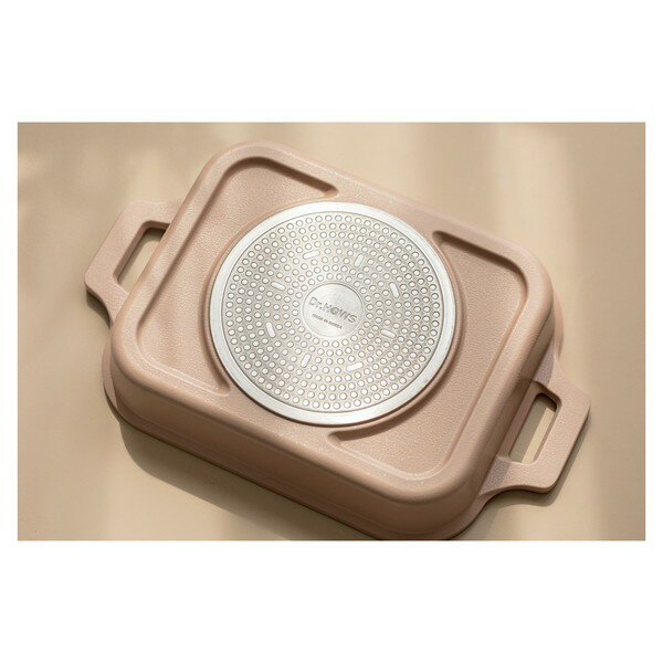 【エントリーでP5倍!20日20:00-27日1:59】 Dr.HOWS ブリオ グリルパン ピンクベージュ IH対応 2