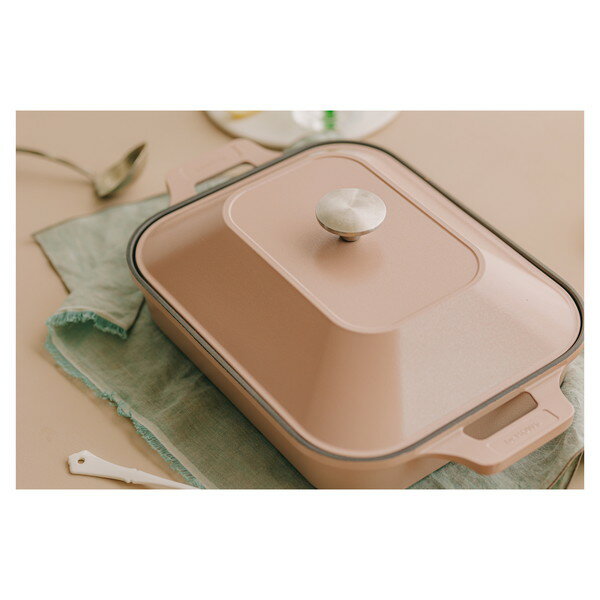 【エントリーでP5倍!20日20:00-27日1:59】 Dr.HOWS ブリオ グリルパン ピンクベージュ IH対応 3