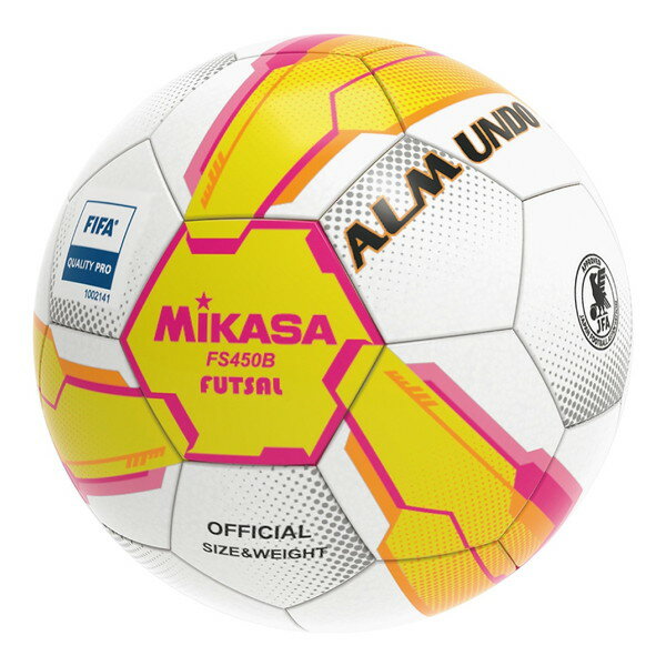 商品説明★ 日本女子フットサルリーグ 2023-2024シーズン 唯一の公式試合球★ 一般財団法人日本フットサル連盟主催 大会試合球★ 一般財団法人日本フットサル連盟主催 地域大学フットサルリーグ唯一の公式試合球※推奨内圧ご参照の上、空気の入れすぎにはご注意下さい。空気を入れた状態での保管・輸送をお願いします。スペック* 対象：中学生・高校生・大学生・一般向け* サイズ：直径約20cm、円周約64cm* 重量：約400〜440g* カラー：イエロー/ピンク* 仕様：手縫い* 推奨内圧：0.560〜0.700kgf/cm2* 材質：人工皮革* 生産国：パキスタン