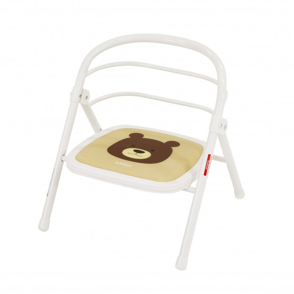 折りたたみパイプイス くまのウェルトII ホワイト 19200 KATOJI