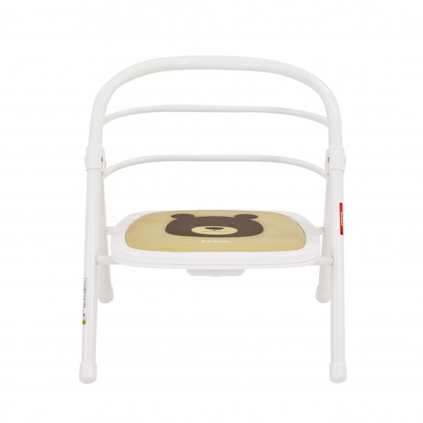 折りたたみパイプイス くまのウェルトII ホワイト 19200 KATOJI