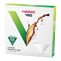 HARIO VCF-02-40W ホワイト [V60用ペーパーフィルター02W (1-4杯用・40枚)]