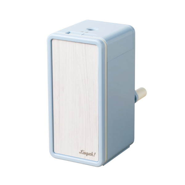 リビガク トッピン タテ型スリム 手動鉛筆削り ブルー ソニック