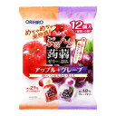 オリヒロ ぷるんと蒟蒻ゼリー アップル+グレープ 20g×12 ×12 メーカー直送 ギフト プレゼント