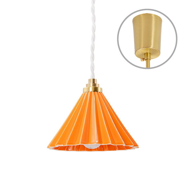 TC-1511-WH/OR DRIPPER LAMP ペンダントライト オレンジ ホワイトコード gram8 [LED電球付属] メーカー直送 [2]