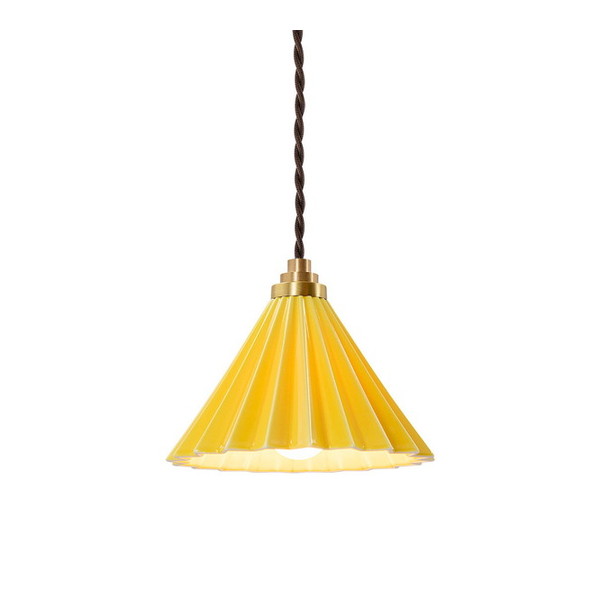 Vaulted Ceiling - TC-1511-BR/YE DRIPPER LAMP ペンダントライト イエロー ブラウンコード gram8 [LED電球付属] メーカー直送