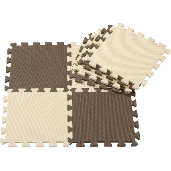 【エントリーでP5倍!20日20:00-27日1:59】 ヤワラカジョイントマット ポルト8枚組 チョコレート CB JAPAN