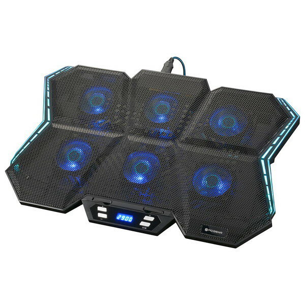 PC-SCRGB-K オーム電機 PCGEARノートパソコンクーラー 6ファン