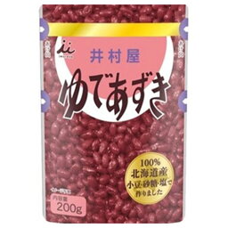 井村屋 北海道ゆであずき パウチ 200g ×10 メーカー直送