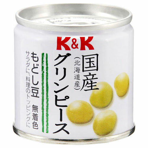 国分 K&K 国産 グリンピース 無着色 85g ×6 メーカー直送