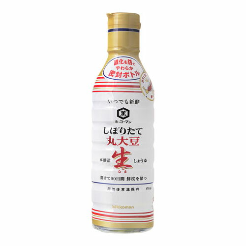 キッコーマン いつでも新鮮丸大豆しょうゆ 450ml ×12 メーカー直送