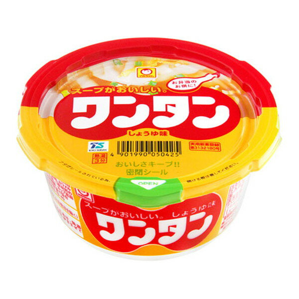 ご注文前にご確認ください※ 12時から14時の時間帯指定はできません。ご指定の場合は14時から16時にて手配いたします。商品説明★ 生姜・胡椒のスパイスや酸味を利かせたしょうゆスープと、滑らかなワンタンがおいしいワンタンスープです。※メーカーの都合により、パッケージ・仕様・成分・生産国等は予告なく変更になる場合がございます。※上記理由でのご返品はお受けできませんので、事前お問合せなどご注意のほど宜しくお願いいたします。スペック* 総内容量：32g* 商品サイズ：125×125×65* 成分：油揚げワンタン(小麦粉、植物油脂、味付豚肉、粉末野菜、食塩)、添付調味料(食塩、たまご、醤油、チキンエキス、ごま、粉末野菜、デキストリン、たん白加水分解物、ねぎ、植物油、香辛料、食酢)、調味料(アミノ酸等)、増粘多糖類、カラメル色素、かんすい、酸味料、酸化防止剤(ビタミンE)、香料、カロチン色素、(原材料の一部に乳成分、ゼラチンを含む)* 生産国：日本* 単品JAN：4901990050425