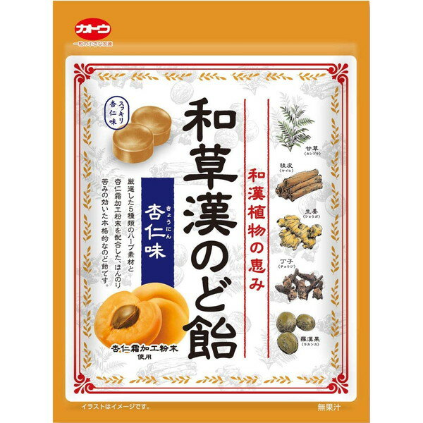 加藤製菓 和草漢のど飴 杏仁味 65g ×10 メーカー直送のサムネイル