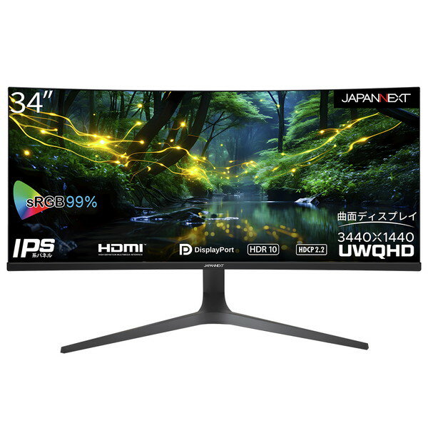 JN-IPSC34UWQHDR-H JAPANNEXT ブラック [34型 