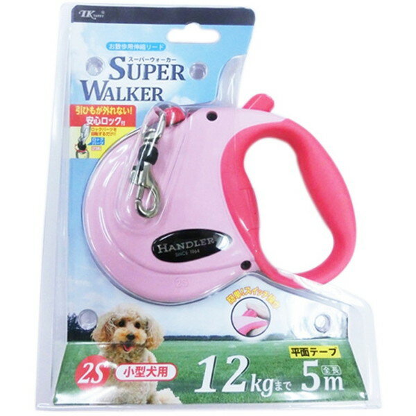 【エントリーでP5倍!20日20:00-27日1:59】 ハンドラー 伸縮リードN.2S ピンク アース・ペット