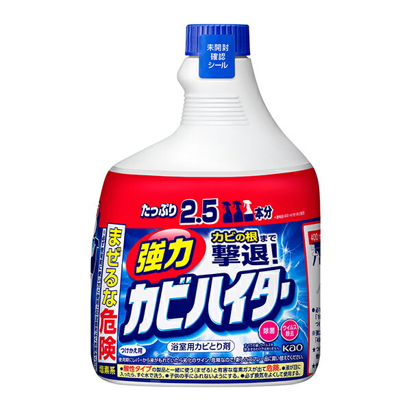 お風呂洗剤 お風呂掃除 強力 カビハイター 付け替え用 つけかえ 特大 1000ml お風呂用カビ取り剤 浴室用 スプレー カビ 大容量 泡 kaouKSZ