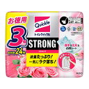 トイレクイックル ストロング ローズの香り 詰め替え 24枚 トイレ用 クイックルワイパー トイレ掃除シート トイレシート 3個パック ストロング 大容量 トイ...