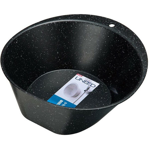 【エントリーでP5倍!20日20:00-27日1:59】 トンボ ユニード 湯おけ 抗菌 マグネット 付き 壁にくっつける ブラック ストーン 26.5×26×9cm 日本製 新輝合成