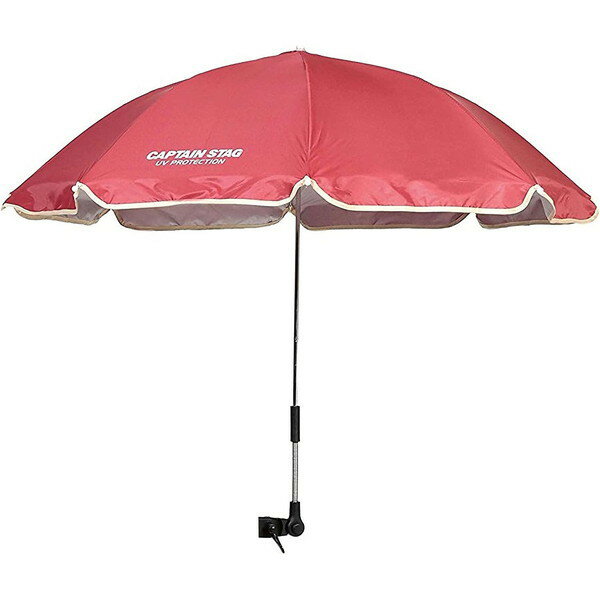スペック* 製品サイズ(約/mm)：径1100×900* 重量(約/g)：430* 品質表示(材質/その他)：傘生地の組成:ポリエステル100%(裏面シルバーコーティング)、親骨:鉄(亜鉛めっき)、中棒:鉄(クロムめっき)* 仕様/その他：中棒/φ7、親骨の長さ/55cm、取付可能外寸/丸:径13〜22、角:22〜28、13〜22* 原産国：中国