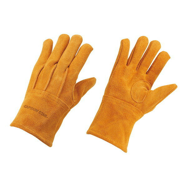 アウトドア ソフトレザーグローブ(イエロー)