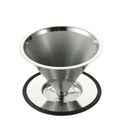 スペック* 製品サイズ(約/mm)：112×112×80* 重量(約/g)：80* 品質表示(材質/その他)：本体:18-8ステンレス、台座:18-8ステンレス、台座カバー:シリコン* 仕様/その他：1〜2杯用* 原産国：中国