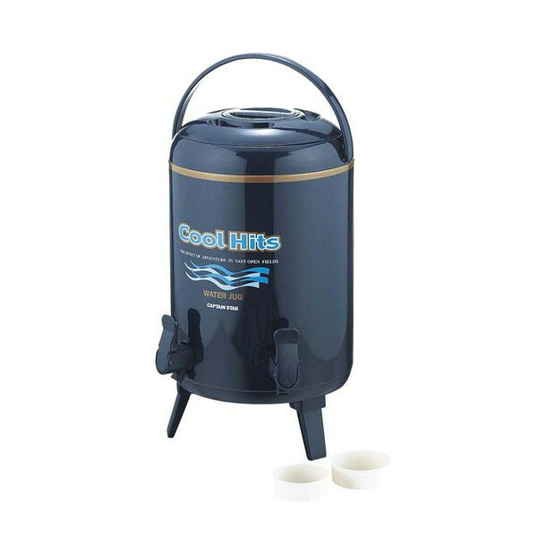 M-5034 クールヒッツ ツインコックウォータージャグ10L(ネイビー) CAPTAIN STAG