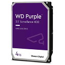 【4/25限定！エントリー＆抽選で最大100 Pバック】 WD43PURZ WESTERN DIGITAL WD Purple 監視システム用 3.5インチ内蔵HDD(4TB SATA)