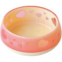 ペッツルート おいしく見えるワン食器 S ピンクハート