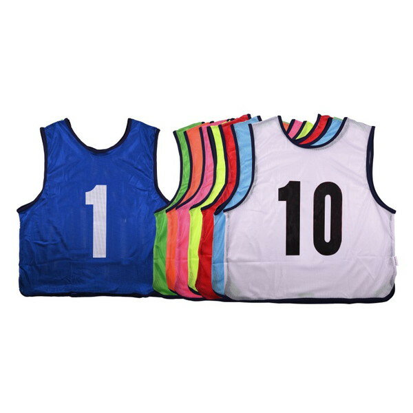 エバニュー EVERNEW EKB403 700 メッシュビブスJr1-10 青