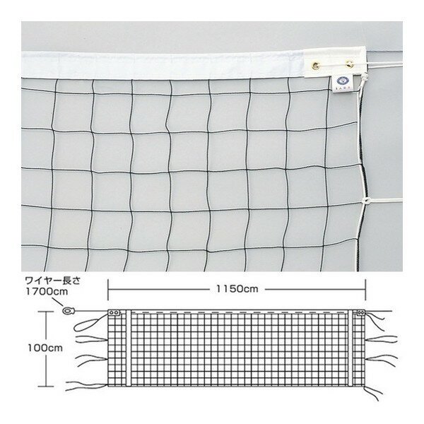 【エントリーでP5倍!20日20:00-27日1:59】 【法人限定】 エバニュー EVERNEW EKU114 バレーボールネット9人制男子検定V126