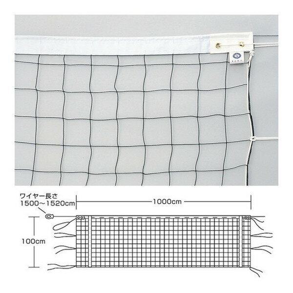 エバニュー EVERNEW EKU115 バレーボールネット9人制女子検定V116