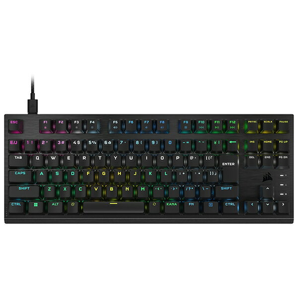 Corsair CH-911D01A-JP1 ブラック K60 PRO TKL RGB 日本語配列かな無し印字モデル [ゲーミングキーボード]