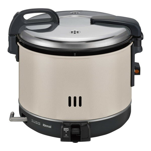 商品説明★ 電子ジャー付炊飯終了後に電源プラグをコンセントに差し込むことで保温ができます。★ 炊飯釜に硬質ブラックフッ素加工ご飯がくっつきにくく、お手入れが容易になりました。★ 白線水位目盛白線水位目盛の採用により、水位が合わせやすくなりました。また、kg表示の併記で計量も便利になりました。★ 持ち運び可能なセパレートタイプ炊飯器の上部が分離できるので持ち運び自由です。★ 操作部表示改善外国人労働者にもわかりやすい英語表記としました。★ 乾電池連続スパーク式点火方式乾電池スパーク点火により点火ミスがありません。スペック* 炊飯能力L(カップ)：0.6〜3 (4〜16)* 炊飯能力無洗米：0.6〜3 (4〜16)* 外形寸法(mm)：幅392×奥行365×高さ356(蓋開時670)* 質量(kg)：8.1* 接続…・ガス：9.5mmφ ガス用ゴム管・電気：AC100V 50-60Hz